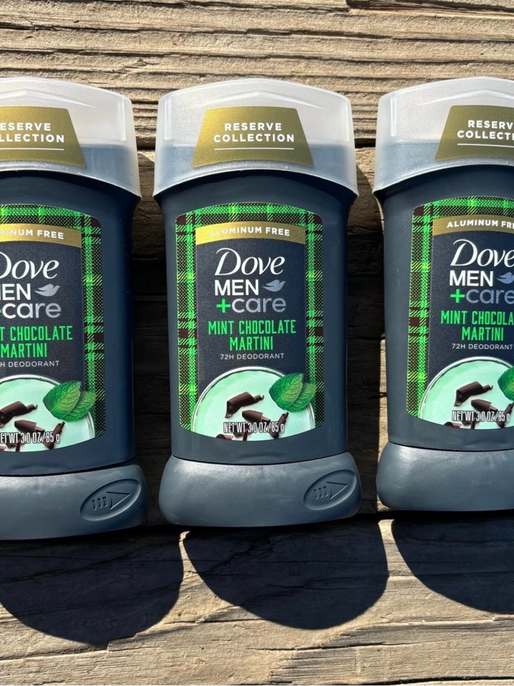 Dove Men+Care Mint Chocolate Martini 72H Deodorant - 3 Pack (RARE)